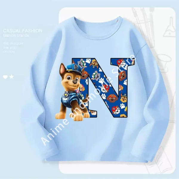 Paws Patrols Chases Child Long Sleeve Boys T-shirt Children Casual Clothing Cartoon Cute Printed Sweatshirt Anime New Kids Gifts - Image 12