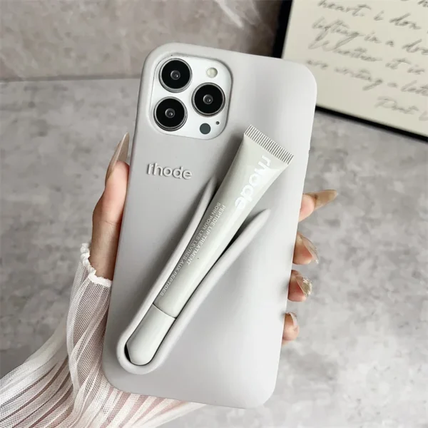 Summer Limited Edition Lemontini Lip Gloss Phone Case for IPhone 17 11 12 13 14 15 16 Pro Max Plus Lipstick Holder Back Cover - Image 12