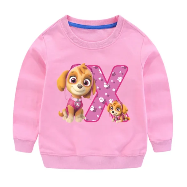 PAW Patrols Kids Anime Cute Sweatshirt Skye Girls Cartoon Casual Tops Children Round Neck Pullover Sweater Autumn Clothing Gifts - Image 27