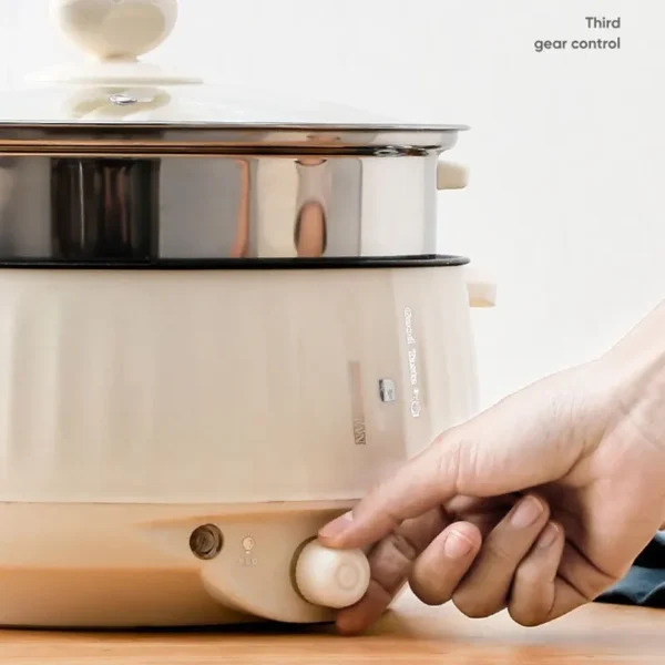 220V Multi Cookers Single/Double Layer Electric Pot 1-2 People Household Non-stick Pan Hot Pot Rice Cooker Cooking Appliances - Image 2