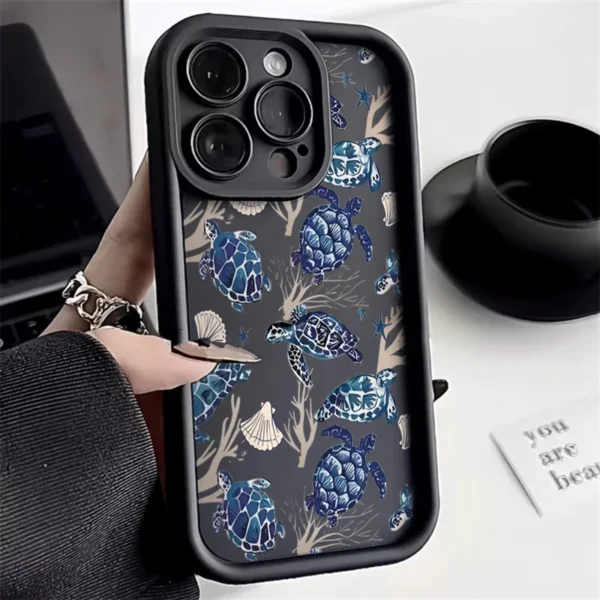 Turtle Colorful Painting Phone Case for Samsung S25 S23 S22 Ultra S24 FE Galaxy A16 A54 A15 A33 A35 A53 A55 A32 A52 Soft Cover - Image 10