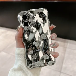 Luxury 3D Balloon Plating Soft TPU Phone Case For iPhone 16 15 Plus 14 13 12 Pro Max 11 Glossy Shockproof Protection Cover