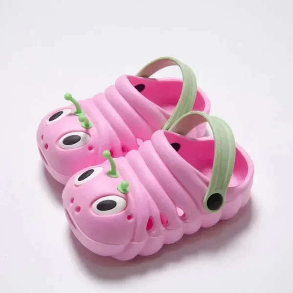 2024 Children Garden Shoes Cute Cartoon Caterpillar Beach Sandals Babies Summer Slippers High Quality Kids Slippers Flip Shoes - Image 7