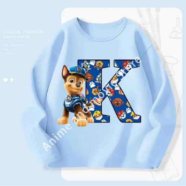 Paws Patrols Chases Child Long Sleeve Boys T-shirt Children Casual Clothing Cartoon Cute Printed Sweatshirt Anime New Kids Gifts - Image 13