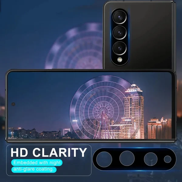 9D Curved Rear Camera Protector For Samsung Galaxy Z Fold4 Fold3 Case Tempered Glass Sumsung Z Fold 4 ZFold 3 5G Back Lens Cover - Image 6