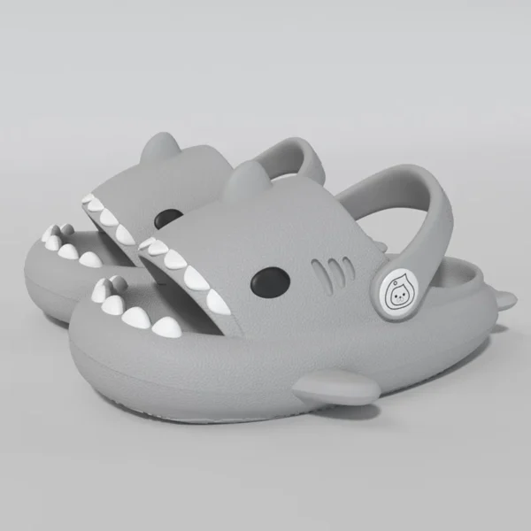 Comwarm 2024 New Kids Shark Slippers Fashion Children Cartoon Slippers Girls Boys Home Non-slip Soft Sandal Outdoor Beach Slides - Image 15