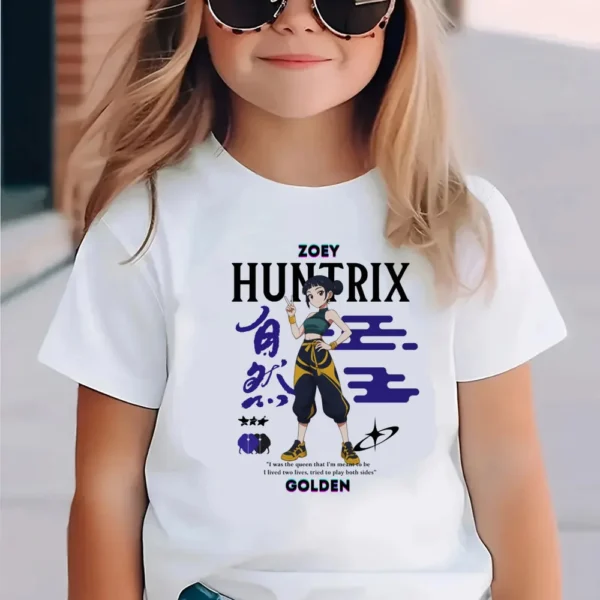 KPop Demon Hunters Kids Clothes 2025 Hot Anime T-shirt Harajuku Girls Casual Shirt Gift Fashion Movie Toddler T Shirts - Image 11