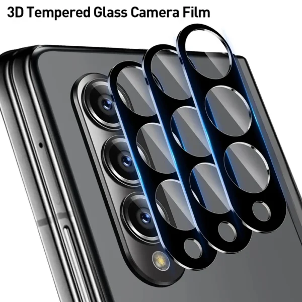 9D Curved Rear Camera Protector For Samsung Galaxy Z Fold4 Fold3 Case Tempered Glass Sumsung Z Fold 4 ZFold 3 5G Back Lens Cover