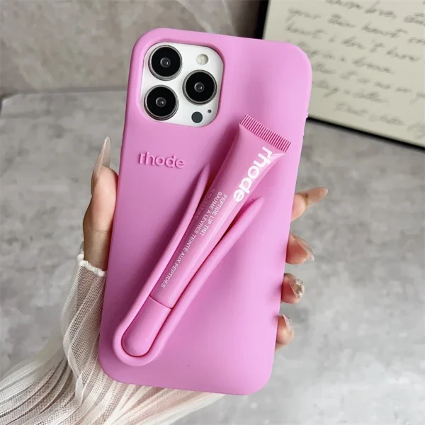 Summer Limited Edition Lemontini Lip Gloss Phone Case for IPhone 17 11 12 13 14 15 16 Pro Max Plus Lipstick Holder Back Cover - Image 8