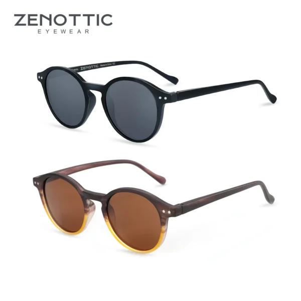 ZENOTTIC Retro Polarized Sunglasses 2023 2024 Men Women Vintage Small Round Frame Sun Glasses Polarized Lens UV400 Goggles Shade - Image 21
