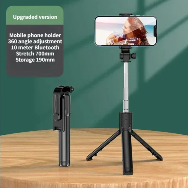 Selfie Stick Wireless Tripod Stand with Light Bluetooth Remote Extendable Tripod for iPhone Mobile Phone Tiktok Live Streaming - Image 12
