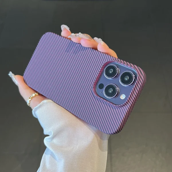 Luxury Carbon Fiber Plastic Ultra Thin Armor Case For iPhone 16 15 14 13 12 11 Pro Max Plus Shockproof Protective Hard Cool Capa - Image 7
