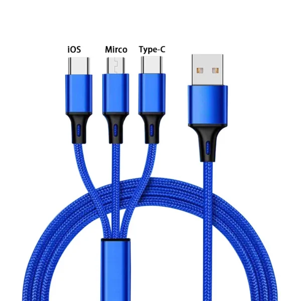 3 in 1 SuperCharging Cable Type-C Phone Fast Charger Cord Micro USB Data Wire For iPhone 14 13 12 Pro Samsung Xiaomi Huawei - Image 9