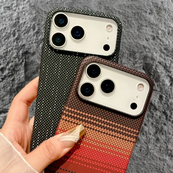 for Magsafe Carbon Fibre Case for iPhone 17 Air 16 15 14 Plus 13 12 Pro Max 17Pro Wireless Charge Skin Glossy Matte Armor Cover - Image 5
