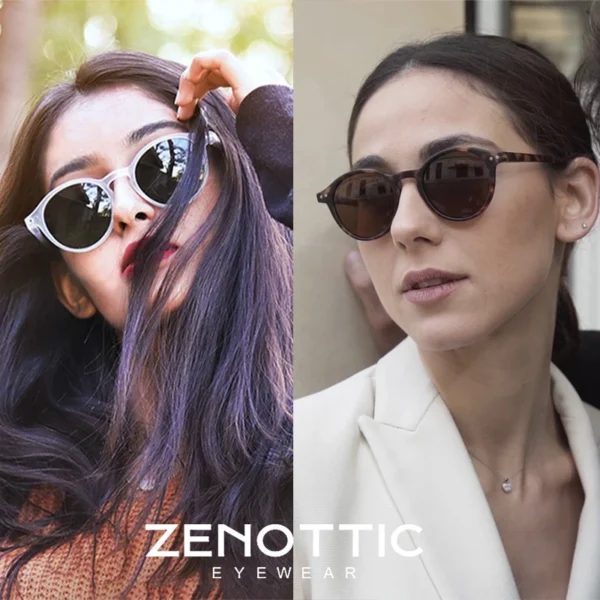 ZENOTTIC Retro Polarized Sunglasses 2023 2024 Men Women Vintage Small Round Frame Sun Glasses Polarized Lens UV400 Goggles Shade - Image 2