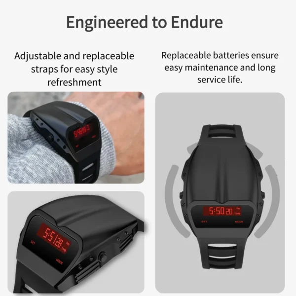 BENLYDESIGN Unique Metal Watches Retro Digital Watches For Men Retro-futuristic Punk Style Fashion Led Electronic Watches X7000 - Image 4