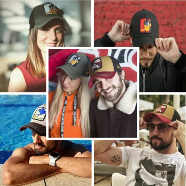 Hot Sale Unisex Anime Cartoon Cap High Quality Patch Draw Baseball Cap Men Trucker Hat - Image 6
