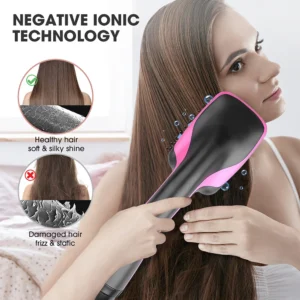 Hot Air Comb Women's Hair Brush Professional Hairdryer Hairbrush Travel Blow Dryer Comb Hair Dryer Brush Electric