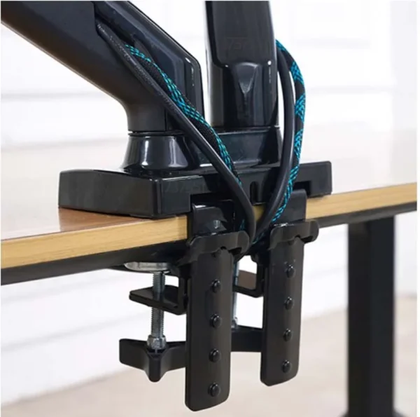 NB NEW F160 gas spring 17"-27"30" Dual Monitor Holder Arm desktop 360 rotate computer holder 2-9KG Monitor bracket USB3.0 port - Image 2