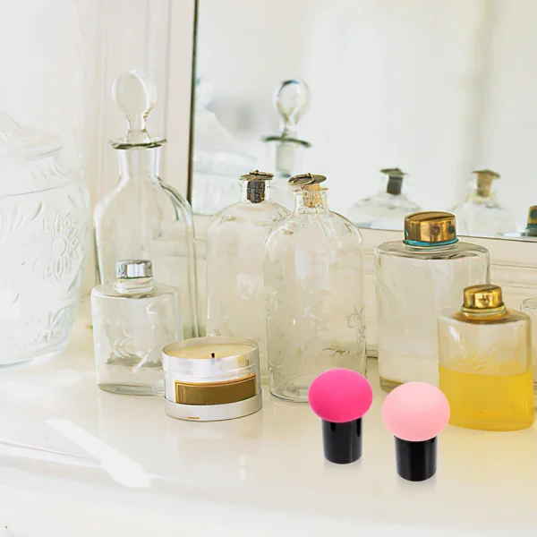 6pcs Mushroom Powder Puff Women Makeup Tools Durable Sponges Strong Grip No Smell Non Fading For Foundation - Image 4