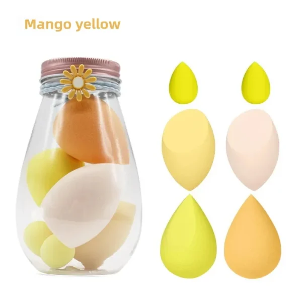 4-Pack Multifunctional Beauty Blenders, for Foundation, Cream & Liquid Cosmetics, Ultra-Soft Makeup Sponges with Storage Case - Image 21