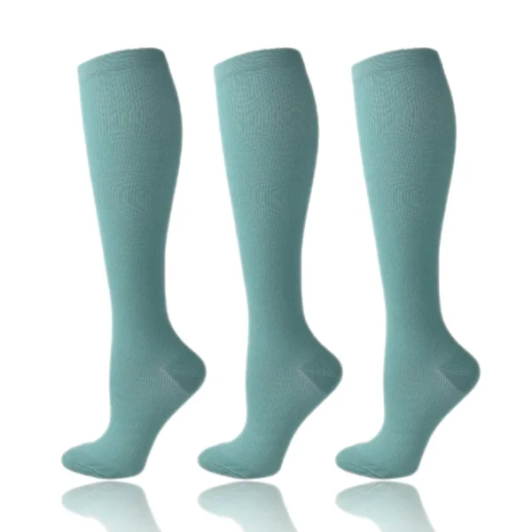 58 Styles 3 Pairs/Pack Compression Socks Knee High 30MmHg  Women Men Sports Socks Edema Diabetes Varicose Veins Running Socks - Image 37
