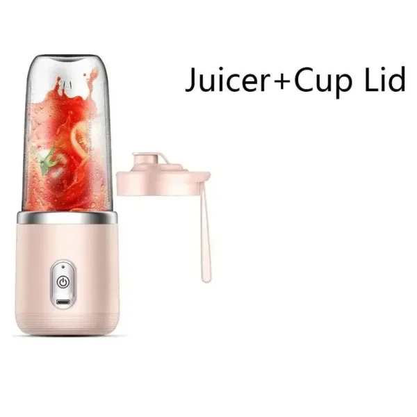 1set-New portable juicer with 2 cups, USB rechargeable mini blender, fresh juicer cup, personal sized smoothie blender - Image 9