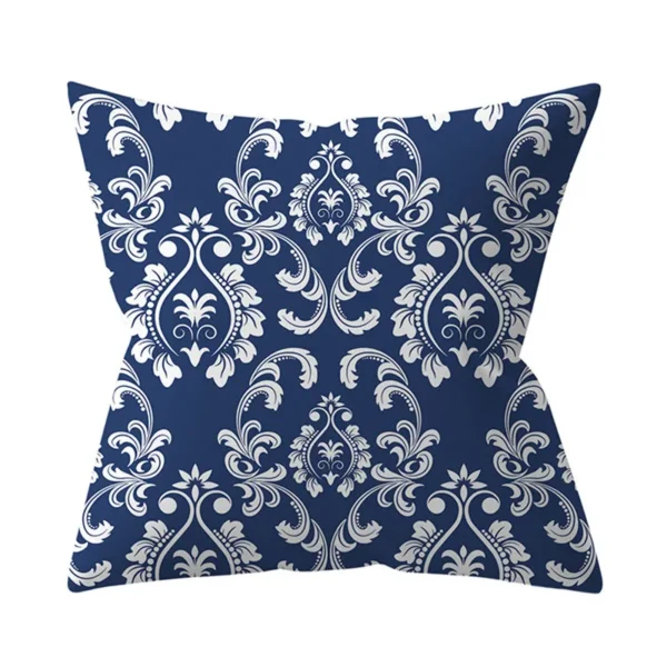 Navy Blue Mandala Nordic Geometric Pillowcase 45x45 Cushion Cover Decorative Pillow Sofa  Home Decor Polyester - Image 23