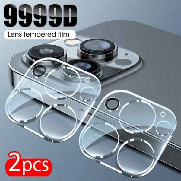 2Pcs Camera Protector Case For Iphone 17 15 16 Pro Max Tempered Glass Rear Lens Cover For Iphone 17 Pro 16Pro 15Pro 17 16 ProMax