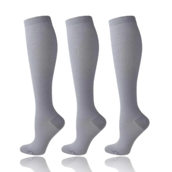 58 Styles 3 Pairs/Pack Compression Socks Knee High 30MmHg  Women Men Sports Socks Edema Diabetes Varicose Veins Running Socks - Image 41