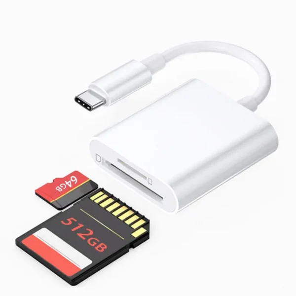 2 in 1 USB-C Card Reader, USB C To SD Card OTG SD/TF Memory Converter for Ipad Pro, for Macbook & Other Tablets - Image 7