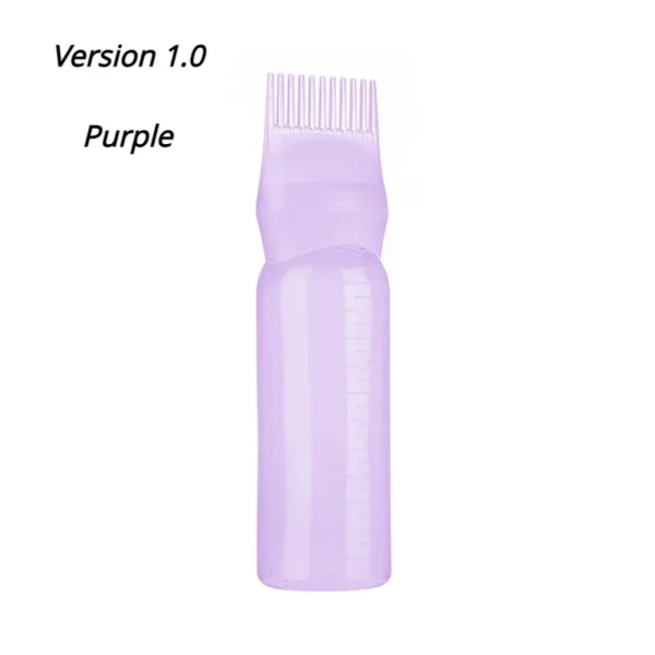 Silicone Shampoo Brush Head Scalp Massage Comb Hair Dye Tint Oil Applicator Bottle with Brush Barber Salon Hair Styling Tools - Image 7