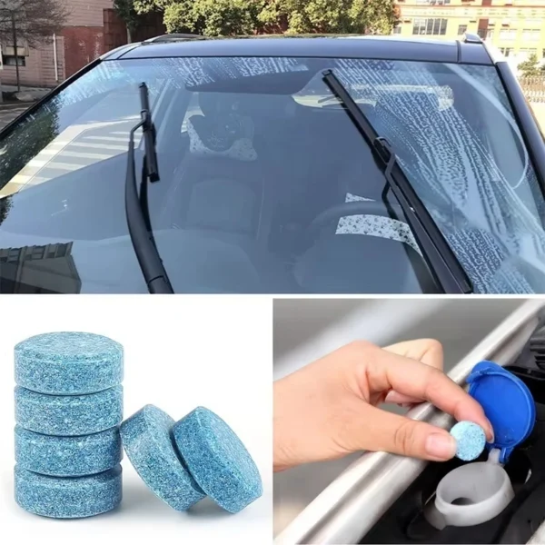 Solid Cleaner Car Windscreen Cleaner Effervescent Tablet Auto Wiper Glass Solid Cleaning Concentrated Tablets Detergent - Image 2