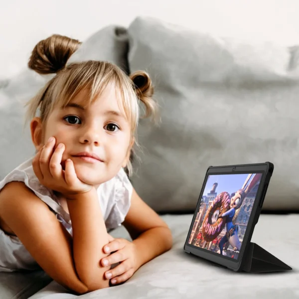 Pritom 7 Inch Tablet PC, Android 13 Quad Core, 4GB(2+2GB Virtual) RAM 32GB ROM, WiFi, Dual Camera, USB C, with Leather Case - Image 5