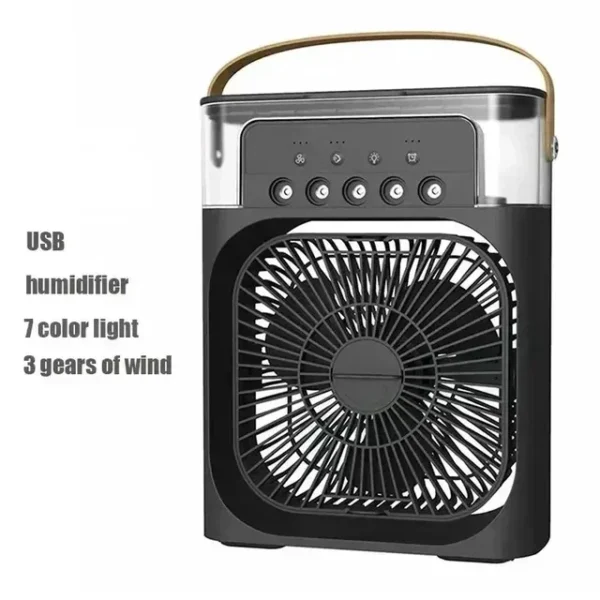 Home - Friendly Portable Fan Air Conditioner: 3 - in - 1 Design with Humidifier USB Electric LED Night Light - Image 8
