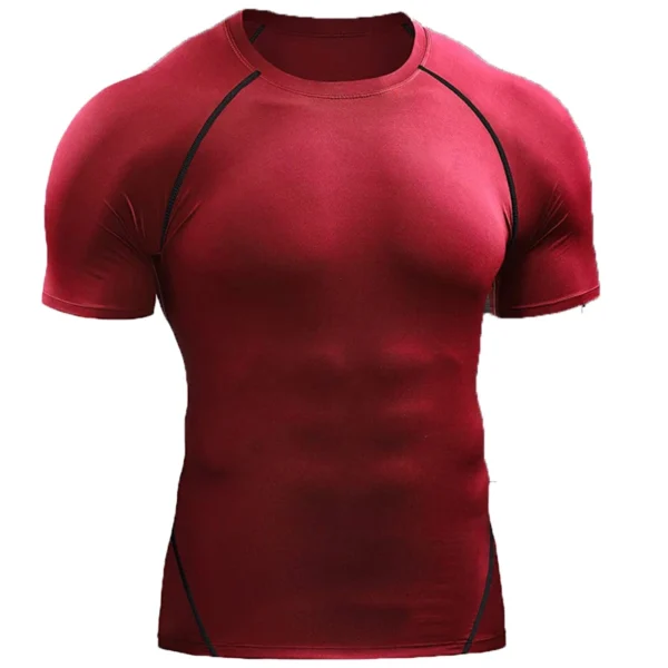 2025 Compression T Shirt Men Summer Sportswear Running T-shirt Elastic Quick Dry Sport Tops Tee Athletic Gym Workout Shirts Men - Image 7