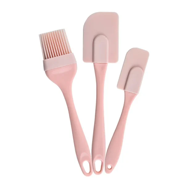 3PCS/Set Cream Scraper DIY Bread Cake Butter Spatula Mixer Oil Brush Kitchen Baking Tool Silicone Spatula Non-stick Kitchen - Image 7