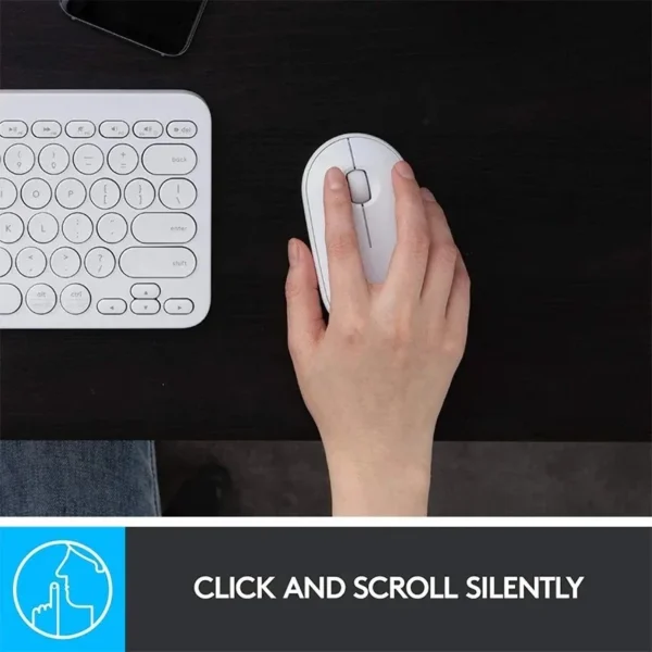 Logitech M350 Silent Wireless Mouse Bluetooth & USB Receiver, Portable Office Mouse with Unifying Technology - Image 5