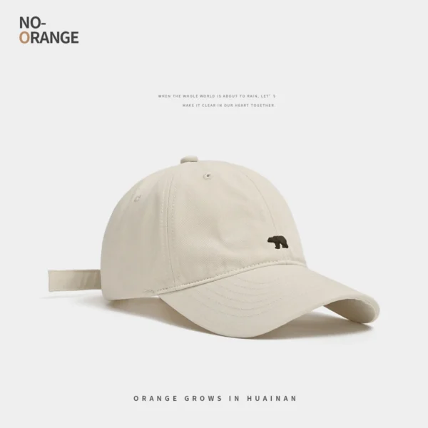 Stylish Bear Embroidered Baseball Cap Sun Protective Breathable Adjustable Ideal Casual Hat Men Women Unisex Baseball Cap - Image 6