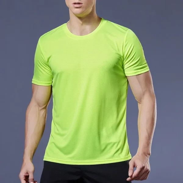 Running Shirts Soccer Shirts Men's Jersey Sportswear Mens Jogging T-Shirts Quick Dry Compression Sport T-Shirt Fitness Gym - Image 2