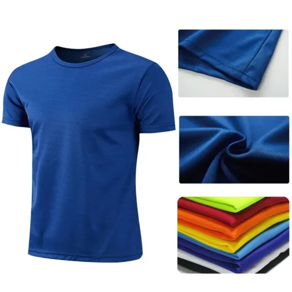 2025 Running Shirts Soccer Shirts Men's Jersey Sportswear Mens Jogging T-Shirts Quick Dry Compression Sport T-Shirt Fitness Gym - Image 2