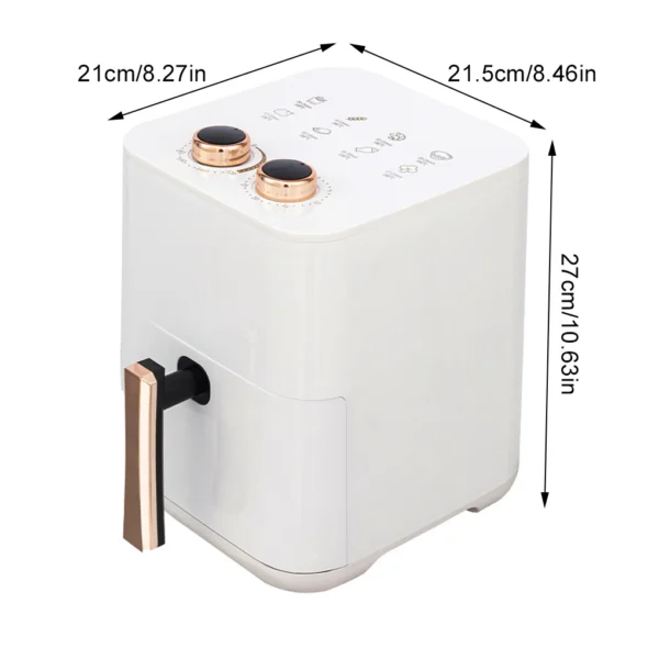 Air Fryer 12L Stainless Steel Visible Large Capacity Electric Oven Touch Screen Multifunctional Electric Fryer EU Plug - Image 11