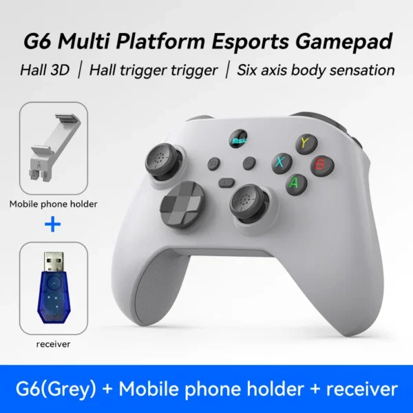 G6 Mobile Game Controller For Switch/IOS/Andriod/PC Support Streaming media/cloud Game Mobile Phone GamePad Hall effect joystick - Image 8