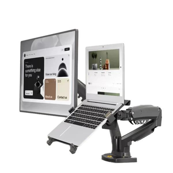 Desktop NB F160 + FP-2 Gas Spring Dual Arm for 17"-27" Monitor Holder + 10"-17" Laptop Support Air Press Mount Stand Load 2-9kg - Image 9