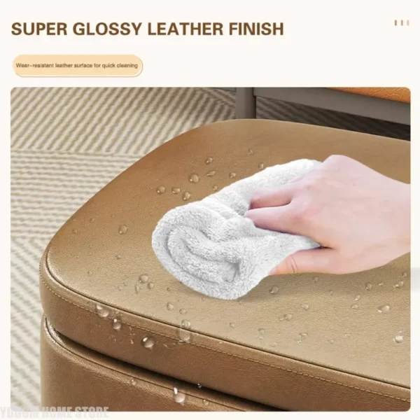 Modern Simple Organizer Stool Ottomans Creative Household Comfortable Sofa Upholstered Living Room Sofa Can Storage - Image 3