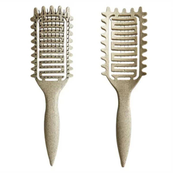 Curl Define Styling Brush Hollow Boar Bristle Detangling Hair Brush Tangled Hair Comb Shaping Defining Curls Hair Styling Tools - Image 7