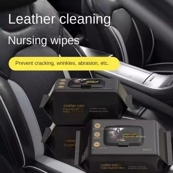 Car interior cleaning wipes Car watch plate plastic leather seat special decontamination coating care car polishing artifacts Au - Image 3