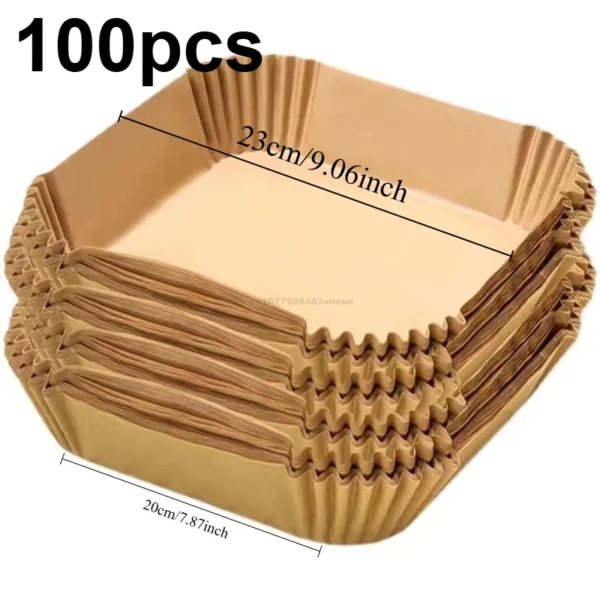 20cm Air Fryer Paper Liner Pastry Accessories Airfryer Cooking Baking Paper Tool Aerogrill Parchment Oven Disposable Dishes - Image 17