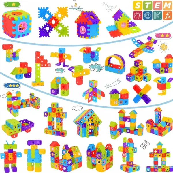 Kids House Building Blocks STEM Educational Toys Creative Construction Play Set for Children Interactive Parent-Child Activity - Image 6