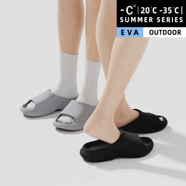 New Asgard Men Summer New Slippers Fashion Thick Sole Outdoor Non-slip Beach Shoes Soft Cloud EVA Slides Casual Platform Sandals - Image 4